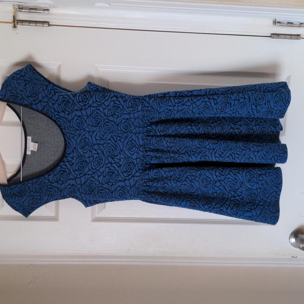Deep blue dress